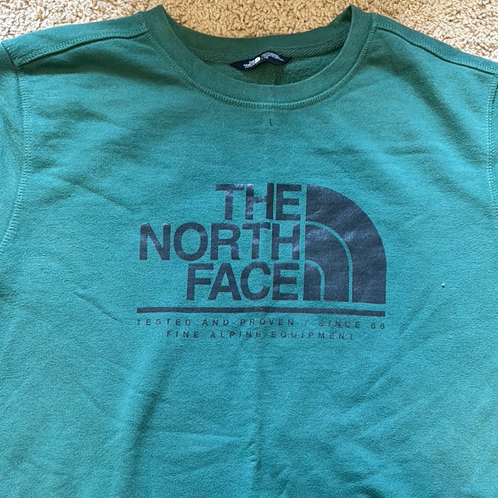 The North Face sweatshirt